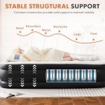 Sweetcrispy 18" Queen Air Mattress with Built-in Pump