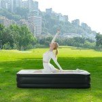 Sweetcrispy 18" Queen Air Mattress with Built-in Pump