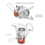 Extremus Compact Windproof Camping Stove for Backpacking