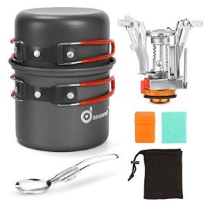 Odoland Lightweight Camping Cookware Set, 6 Pieces