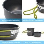 Odoland Camping Cookware Set with Tripod and Cup