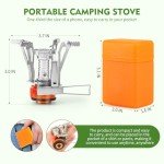 KUBQLIG Portable Camping Stove with Piezo Ignition