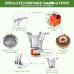 KUBQLIG Portable Camping Stove with Piezo Ignition