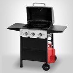 MASTER COOK 3-Burner Propane Grill with Foldable Shelves
