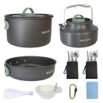 Portable 15-Piece Camping Cookware Set