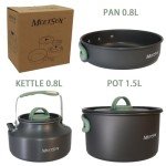 Portable 15-Piece Camping Cookware Set