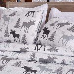 Wilderness Collection Moose Gray Bedding Set