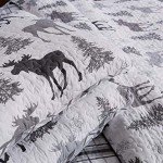 Wilderness Collection Moose Gray Bedding Set