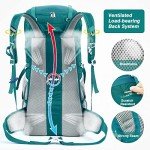 50L Waterproof Hiking Backpack with Rain Cover