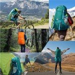 50L Waterproof Hiking Backpack with Rain Cover