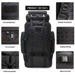 WintMing 70L Waterproof Camping Hiking Backpack
