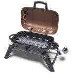 Portable Tabletop Propane Grill with Heat Resistant Handles