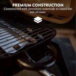 Portable Tabletop Propane Grill with Heat Resistant Handles