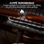 Portable Tabletop Propane Grill with Heat Resistant Handles