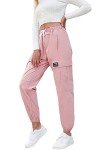 SANGTREE Girls Pink Cargo Jogger Pants, Age 11-12