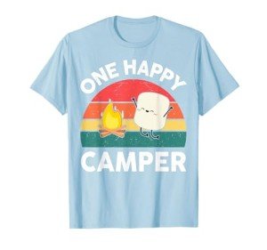 Kids One Happy Camper Marshmallow Camping T-Shirt