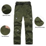 Boys Quick-Dry Convertible Hiking Cargo Pants