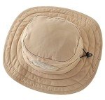 Kids UPF 50+ Wide Brim Sun Hat - Dark Khaki