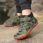 KUBUA Kids Lightweight Barefoot High Top Sneakers