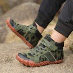 KUBUA Kids Lightweight Barefoot High Top Sneakers