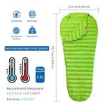 Lightweight 800 FP Down Camping Sleeping Bag