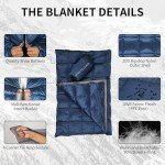 Lightweight Down Camping Blanket for Outdoor Adventures