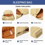 Ultralight Down Sleeping Bag for Camping and Hiking