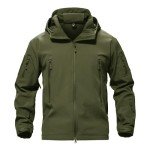 TACVASEN Men's Military Jacket Special Ops Green