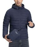 Men's Insulated Packable Puffer Jacket with Hood