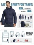 Men's Insulated Packable Puffer Jacket with Hood