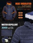 Men's Insulated Packable Puffer Jacket with Hood