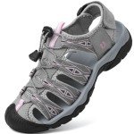 YASOWIN Women's Lightweight Closed Toe Hiking Sandals