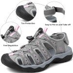 YASOWIN Women's Lightweight Closed Toe Hiking Sandals