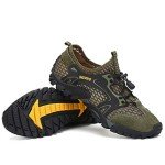 FLARUT Men's Casual Hiking Shoes - B-Green, Size 44