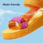 Women's Sport Outdoor Hiking Sandals - Yellow Orange