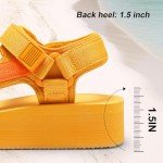 Women's Sport Outdoor Hiking Sandals - Yellow Orange