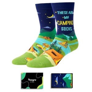 HAPPYPOP Unisex Camping Socks Gift for Travelers