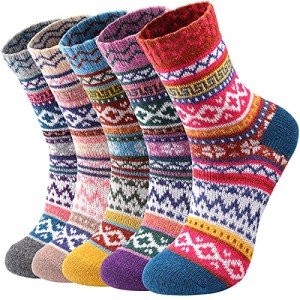 Cozy Wool Socks - 5 Pairs for All