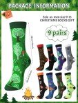 Funny Outdoor Camping Socks for Men - 9 Pairs
