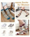 5-Pack Women's Cozy Thick Wool Crew Socks