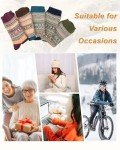 5-Pack Women's Cozy Thick Wool Crew Socks