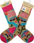 Happy Camper Novelty Crew Socks for Women