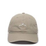 Khaki Mountain Dad Hat - Unstructured Cotton Cap