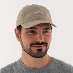 Khaki Mountain Dad Hat - Unstructured Cotton Cap