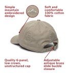 Khaki Mountain Dad Hat - Unstructured Cotton Cap