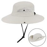 Women's UV-Protective Foldable Sun Hat - Beige
