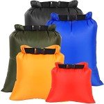 Ucolofun Waterproof Dry Bag Set, 5 Packs
