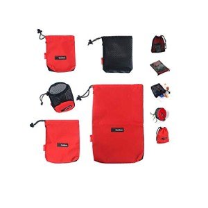 5-in-1 Nylon Drawstring Bags for Camping