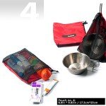 5-in-1 Nylon Drawstring Bags for Camping