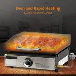 Portable 17" Propane Griddle for Outdoor Cooking